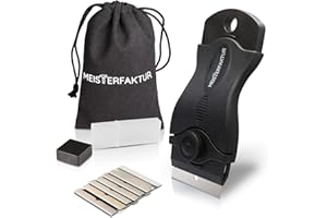 Meisterfaktur Skrobak do płyt ceramicznych do piekarnika, płyt indukcyjnych i płyt ceramicznych – skrobak do płyty grzewczej z 13 ostrzami – dla czystej płyty kuchennej!