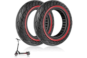 Amitor 10x2,5 Pneu Plein 2 Pcs Roue Solide de Secours pour Kugoo M4/Pro F40 Rechange des Pneu Avant et Arrière des Scooters Electriques Très élastique et Absorbant les Chocs, Avec Outil de Montage(44)
