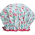 Bodylife Shower Cap Reusable Bath Cap Dual layered Waterproof Flamenco Flamingo