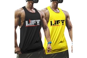 Tuopuda Canotta Uomo Bodybuilding Cotone Canottiera Palestra Senza Maniche Muscolo Formazione Veste sotto Maglie Sportive Tank Top T-Shirt