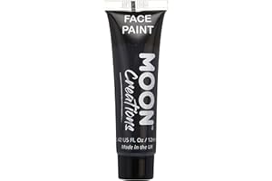 Moon Creations Gesichts- und Körperfarbentuben, gebrauchsfertige Gesichtsfarbe, ohne Flocken, tierversuchsfrei, Gesichtsfarbe, Kostüme, Feste, Halloween