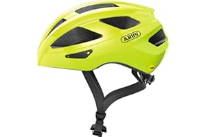 Casco de bicicleta de carretera ABUS Macator MIPS - Casco de ciclismo para principiantes con visera - Apto para usuarios con trenza - Para hombre y mujer