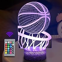 Lampada 3D Notte Per Bambini: Luci Colorate E Forme Magiche (16 Colori, Telecomando)