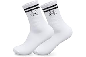 HUKUMA Rennrad Socken,35-46 Fahrradsocken Herren,Fahrrad Geschenk für Herren Damen,Rennrad Zubehör,Fahrradfahrer Tennissocken Accessoires,Lustiges Geschenk für Geburtstag Männer und Frauen