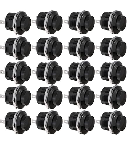 5Pcs 12mm Black Waterproof Momentary ON/OFF Push Button Mini Round 5Pcs 12mm Black Waterproof Momentary ON/OFF Push Button Mini Round