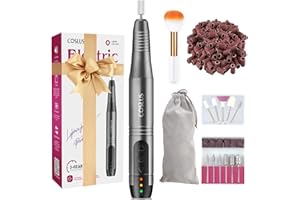 COSLUS Ponceuse pour Ongles 20000 tr/min, Lime à Ongles Electrique, Ponceuse pour Ongles Professionnel pour Manucure et Pedicure (Grey)