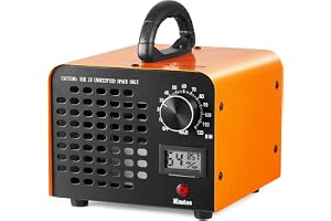 VEVOR Ozongenerator Luftrenare 12000 mg/h O3 Generator för att eliminera lukter Kommersiell Industriell 90 W Stor kapacitet 0-120 min Timer för rum Bilar Husdjur