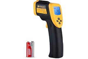 Etekcity 800 Termómetro Infrarrojo Digital Láser, -50℃ a 750℃ para Coche, Cocina, Agua, Piscina, Lasergrip Medidor IR Digital sin Contacto, Pistola de Temperatura, LCD Iluminación con Pilas