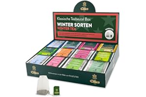 ‎EILLES WINTER Mischbox mit 12 Sorten EILLES Teebeutel für die kalte Jahreszeit | Premium Sorten von EILLES TEE | 5-Sterne Sortiment mit insgesamt 96 Teeportionen