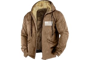 ZRYAZQ Blouson Homme Hiver Veste Chauffante Homme Chic Sweat A Capuche Homme Manteau Homme Hiver Veste Polaire Homme Casual Doudoune Chauffante Homme Sweat Zippé Homme Blousons Homme Polaire Homme