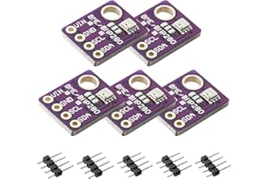 ARCELI 5 pcs BME280 Módulo Sensor Barométrico Digital 5V, Módulo Sensor de Temperatura y Humedad Presión Temperatura Humedad Módulo Board IIC I2C para Arduino Raspberry Pi