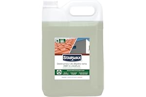 Starwax Destructeur De Dépôts Verts Prêt À L'Emploi - 5L Élimine En Profondeur Les Lichens Et Algues , Vert