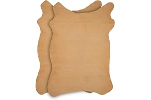 Zerimar Piel Cuero | Pieles de Cuero Natural | Retales de Piel para Manualidades | Medidas: 105x65cm