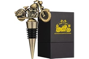 LKKCHER Bouchon Bouteille Vin de Moto, économiseur Vin, Accessoire Vin, Idée Cadeau Homme, Cadeau pour Papa, Cadeau Anniversaire Homme pour Lui Papa Petit Ami Mari Grand-Père