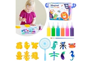 LTTEAOY DIY Cuenta mágica de gel de agua,Kit de Elfo Mágico de Agua,Juego de Parque Acuático 3D hecho a mano con molde de doble cara,Juguetes educativos para niños 3+,Regalo de cumpleaños para niñas