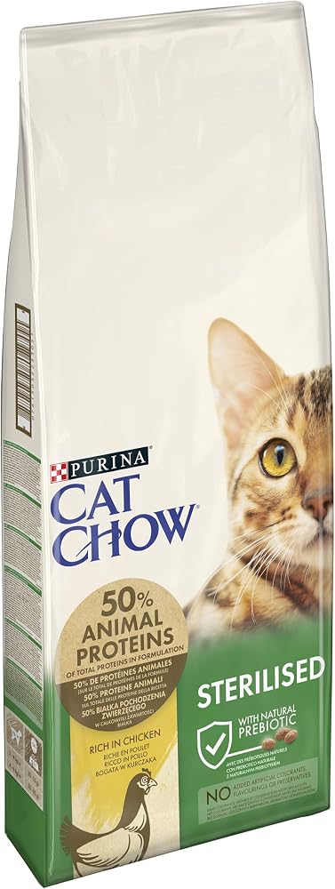 Purina Cat Chow Kısırlaştırılmış Tavuklu Yetişkin Kedi Maması 15 Kg