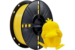 IBOSS Filament PLA Plus (PLA+) 3D 1,75 mm, filament PLA Plus, précision dimensionnelle +/- 0,02 mm, bobine de 1 kg (2,2 lbs) - Filament d'impression 3D pour imprimante 3D, jaune