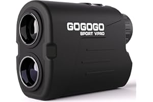 GOGOGO SPORT VPRO Golf Range Finder with Slope Switch, Magnetic Strip, 1000Yards Laser Golf Rangefinder with Ultra Clear Lens, 7X Magnification, Pin-Seeker & Flag-Lock & Pulse Vibration, Class 1