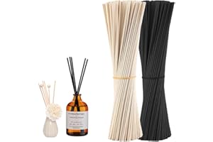Hugwish 200pcs duftstäbchen schwarz 25cm x 3.0mm, stäbchen für raumduft, Diffuser stäbchen, raumduft stäbchen, rattanstäbchen (25cm x 3.0mm)