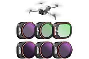 NEEWER Zestaw filtrów ND/PL kompatybilny z dji Mini 4 Pro, 6 sztuk UV CPL ND8/PL ND16/PL ND32/PL ND64/PL polaryzator neutralny gęstość dronowe obiektywy akcesoria, Multi Coated HD Optical