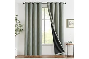 ‎TOPICK TOPICK Boho Verdunkelungsvorhänge Silber Punkte Folie Bedruckte Vorhänge mit Ösen hintere Verdunkelung Wärmeschutzvorhang Thermovorhang für Kinderzimmer Fenstervorhänge 2er Set 132 * 245 Grün