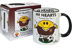 Kapow Gifts Mr Hearts Mug Football Fan Merchandise Memorabilia Gift Boxed Cup, Ceramic, 250ml