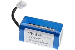 vhbw Bateria kompatybilna z robotem domowym Severin Chill RB 7025 Home Cleaner (1400 mAh, 12,8 V, litowo-jonowa)