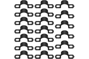 BJBJJIU 20 Pcs U-abrazaderas Metalicas para Tubos, Ø 25mm Abrazaderas para Tubos en Forma de U Abrazadera Tubo, U Soportes Abrazadera Metalica para Fijación de Tuberías de Agua de Gas