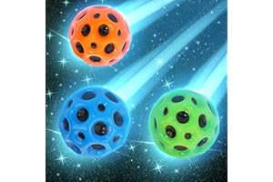 TOMOROY 3 Stück Astro Jump Ball, Moon Jumpballl Hohe Sprünge Gummiball Space Moonball EIN Knallendes Geräusch Machen Mini Bouncing Ball für Kinder, Bouncy Balls for Kids Party Gift - 70mm