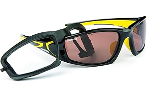 SHIMANO Sonnenbrille „Beastmaster“, Farbe: schwarz/gelb