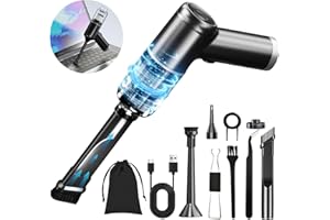 EBUYFIRE Aspirapolvere auto Portatile 2 in 1, aria compressa spray, compressore aria,dust cleaner per Auto, PC e Casa, con Accessori
