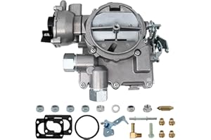 NENKUTEN Marine Carburetor 2 Barrel Carb for Mercruiser 3.0L 2.5L 4 CYL Engines with Electric Choke Jets Long Linkage and Gaskets nut, Replace 3310-864940A01, Base Bolt Pattern is 3 3/4 X 2 inches