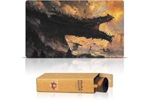 Paramint Ancalagon The Black (Bords Cousus) - Tapis de Jeu Le Seigneur des Anneaux - Compatible avec Les Tapis de Jeu Magic: The Gathering - Jouez à MTG, Yugioh, TCG - Designs Originaux
