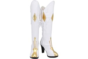 PinLian Genshin Impact Traveler Lumine Boots Shoes Halloween Cosplay Costume