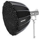 NEEWER Basics Parabolic Softbox Bowens Quick Release Support NS38P | Softbox Compatible with Godox Aputure 600d, Studio Photo