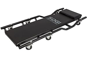 SOGI X4-04 Carrello sotto auto 6 ruote professionale telaio in acciaio con poggiatesta