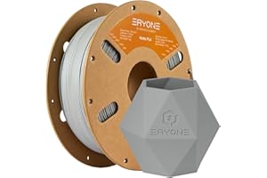 ERYONE Filamento per stampa 3D PLA effetto opaco, 1.75mm Tolleranza +/-0.03mm, 1kg per rotolo, Grigio