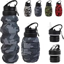 Shunshi Faltbare Silikon-Trinkflasche – 500 Ml, Auslaufsicher, BPA-frei, Perfekt Für Sport & Reisen