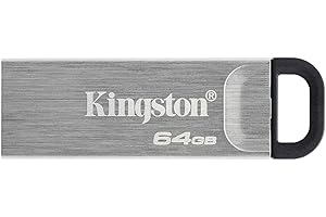 Kingston DataTraveler Kyson USB 3.2 Gen 1 Clé USB 64Go - Avec élégant boîtier métal sans capuchon