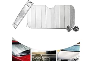 HICAS Car Windscreen Cover Car Window Covers Blackout Windscreen Cover Internal Car Screen Sun Shades Windscreen Sunshade Sun Visor Keep Car,Van Or Auto Cool From The Summer Sun