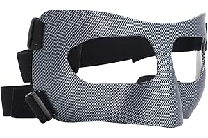 FILFEEL Baseball Protective Hard Gear Nose Guard Facial Shield for Broken Nose, Sports Face Guard Sports - Prevents Fractures and Injury