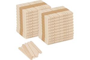 KEILEOHO 1000 PCS 2.5 inch Mini Wooden Lolly Sticks, 65x10mm Small Wood Popsicle Lollipop Sticks, Ice Cream Sticks Craft Sticks for Crafts, Arts, DIY, Decoration
