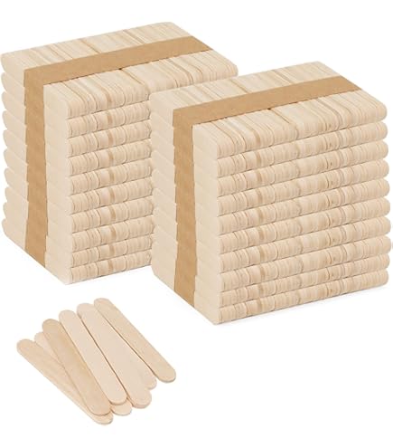 Bastoncini Di Legno Per Ghiaccioli - 10.4cm - Confezione Da 1000 Pezzi Per Artigianato E Cucina - Foto 10