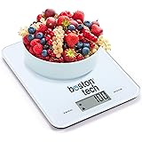 Bilancia da cucina digitale HK112. Bilancia ad alta precisione in vetro temperato. Capacità 8 kg. Schermo LCD Multifunzionale
