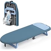 KINGRACK Folding Ironing Board, with Stand, Blue | Foldable and compact, easy to store, ideal for travel and dorm rooms