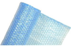 ECOSOUL Film à Bulles Film d’isolation thermique pour serre avec protection UV 30 mm nope d’une largeur de 1,5 m (en Pièces).