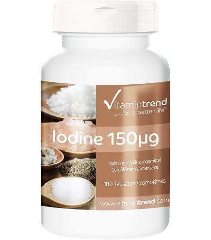 Complément Alimentaire Iode 150 Mcg - 120 Comprimés Bandini IODE - Soutien Métabolisme Et Bien-être Général