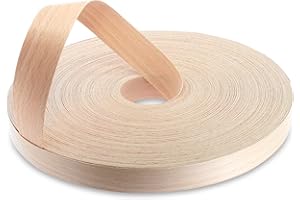 WoodPress® 30mm Real Beech Edging Tape - 50m Iron On Edging Strip - Pre-Glued Edge Banding for DIY Application - Wood Trim Edging Tape for Desk, Cabinet, Door - Edging Strip for Furniture Restoration