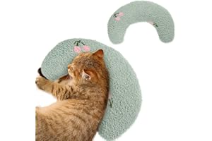 DENTRUN Cat Pillow Pets Soft Toy Cat Calming Pillow for Dog Anxiety Relief Puppy Hugging Pillow Neck U Shaped Pillow Dog Bed Cushion Sleeping Improve Comfort Cat Plush Toy