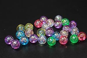 Tigofly 100 unids/lote de plástico colorido perlas de pesca 8mm redondo hundimiento señuelos cebos pesca Tackle Accesorios